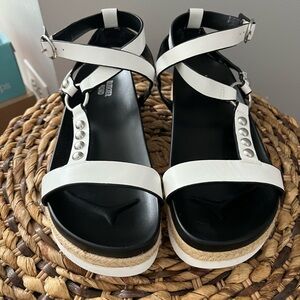 Bleecker and Bond white sandals